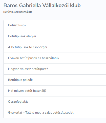 Betűstílus